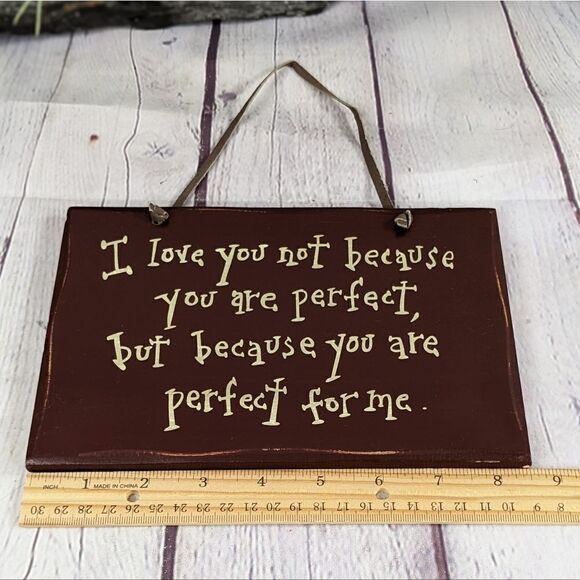 'Perfect For Me' Wood Wall Sign - Picture 5 of 6